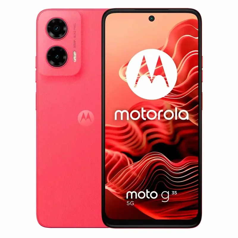 Smartphone Motorola Moto G35 5g Xt-2433-5 256gb 8GB Ram Dual Sim Tela 6.72" - Vermelho (caixa Slim)