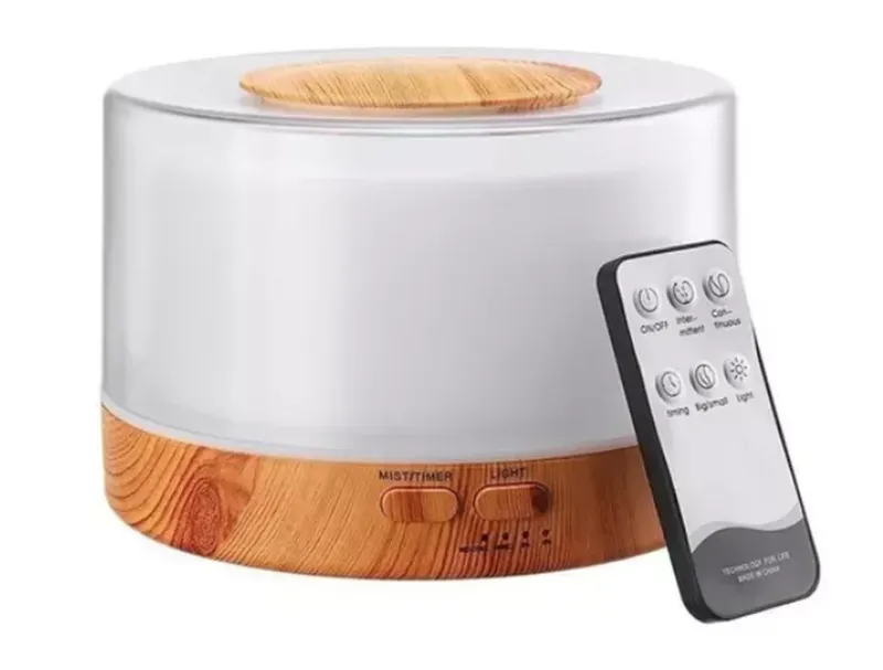 Umidificador Difusor De Aromas De Ar Led, Com Controle Remoto 500ml