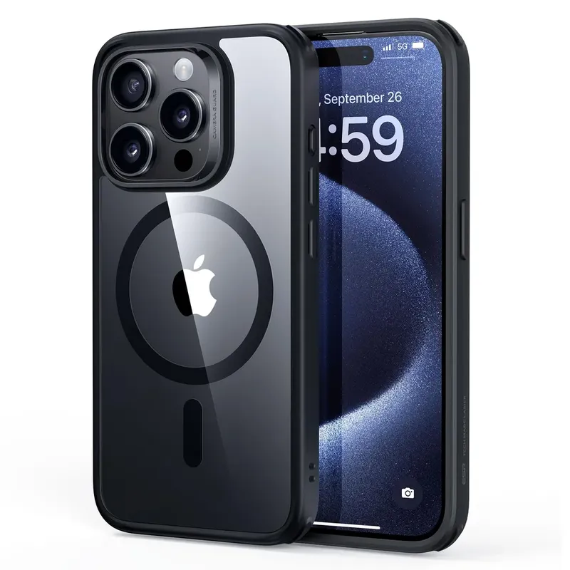 Capa Para Iphone 15 Pro Max, Classic Magsafe, preto