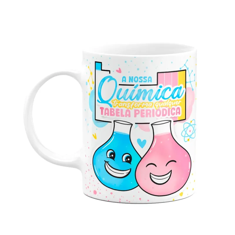 Caneca Namorados - Nossa Química E A Tabela Periódica - M3