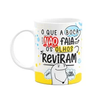 Caneca Divertida Flork Boy,O Que A Boca Não Fala...