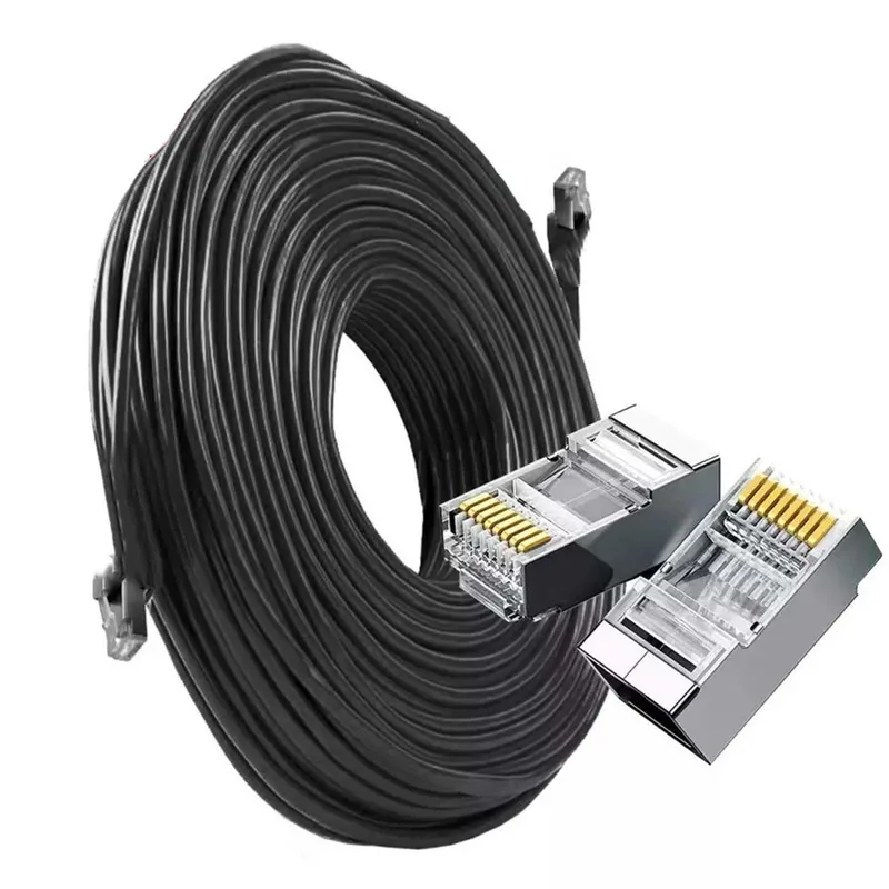 Cabo De Rede Interno Externo 20mt Blindado Com Conector Rj45
