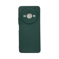 Capa Xiaomi Redmi A3 / Poco C61 Silicone Aveludada Protege Câmera Colorida Capinha Anti Impacto Redmi A3 / Poco C61:verd