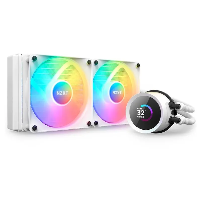 Water Cooler NZXT Kraken 240 RGB, 240mm, AMD/Intel, Branco - RL-KR240-W1
