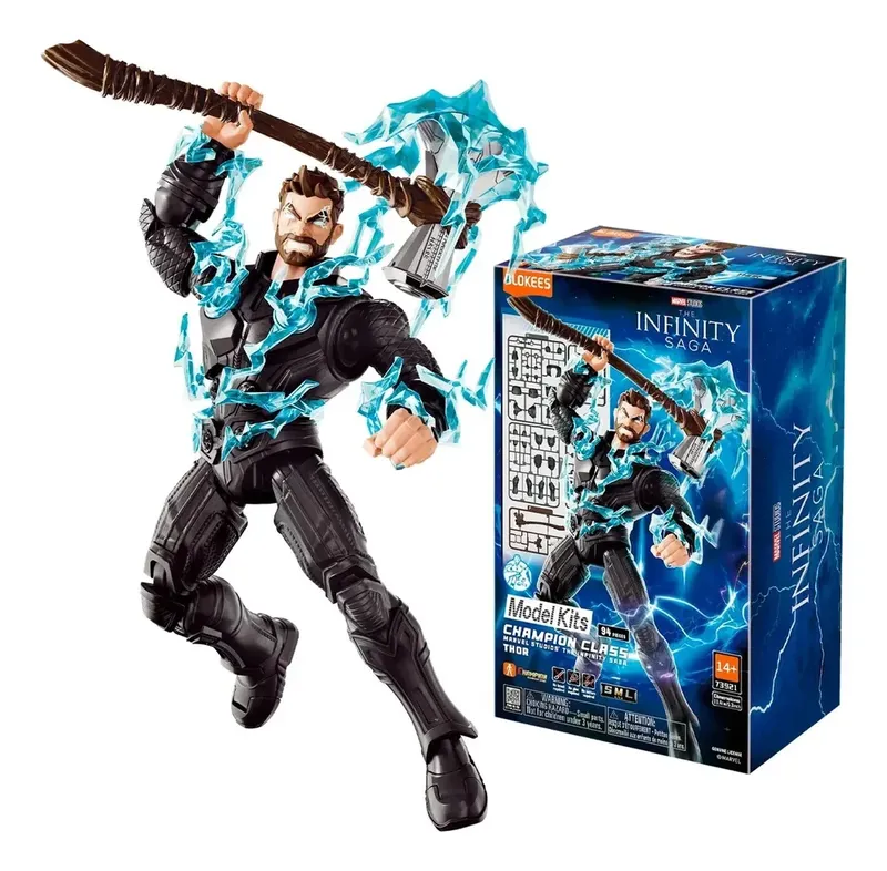 Infinity Saga Blokees Champion Class Captain America Model Kit Articulado Capitao America