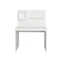 Escrivaninha Com Painel E 1 Gaveta First - Artany - Branco