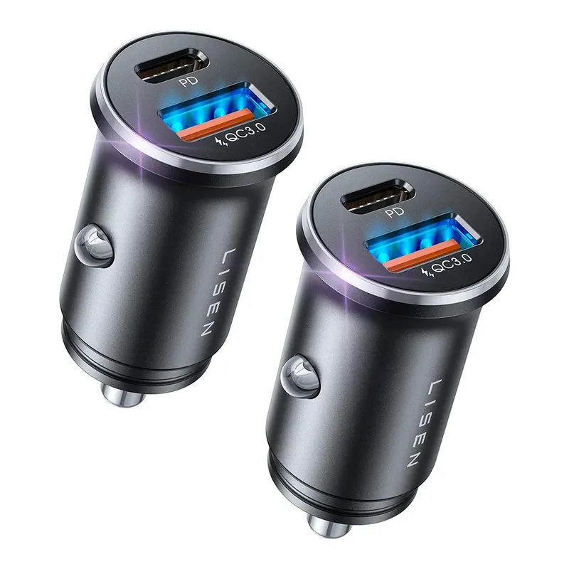 Carregador Lisen 54w Usb A/c Iphone 15/android 2un