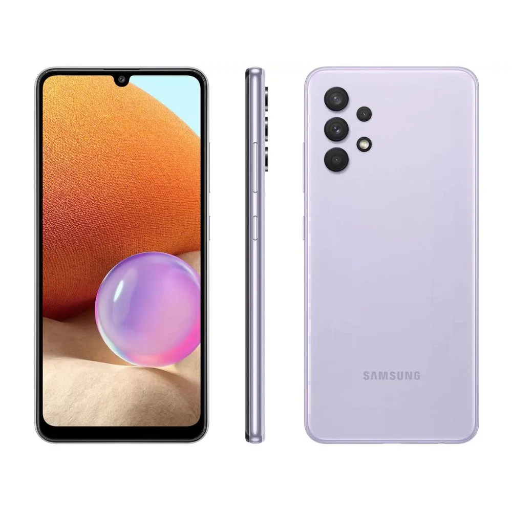 Usado - Smartphone Samsung Galaxy A32, 4GB RAM, 128GB, Violeta - Bom