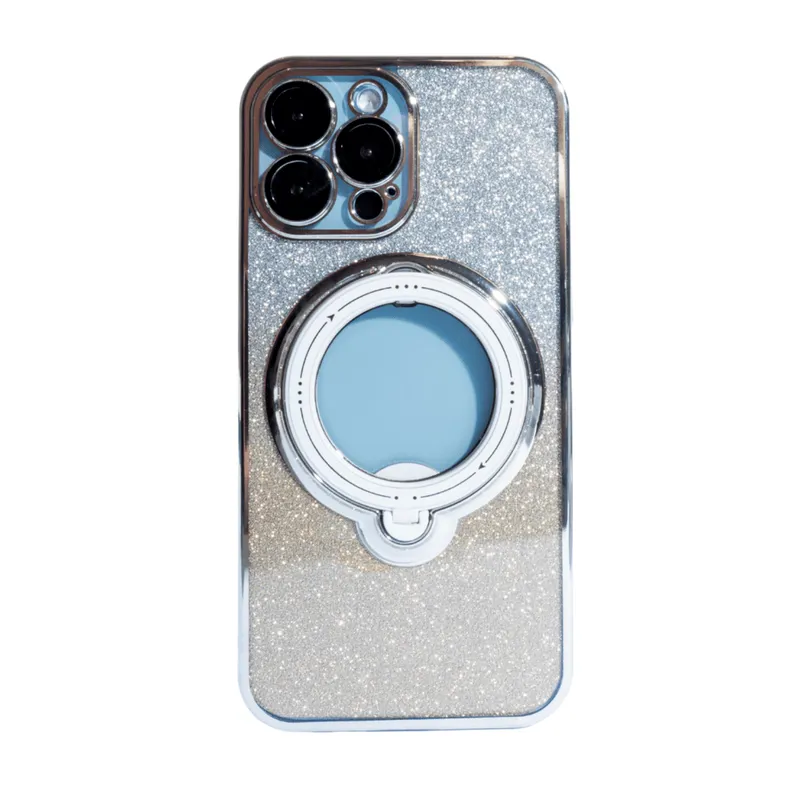 Capa Telefone Suporte Magsafe Em Gradiente Compatível Iphone Cor:laranja/amarelo;modelo Iphone:ip 14 Plus
