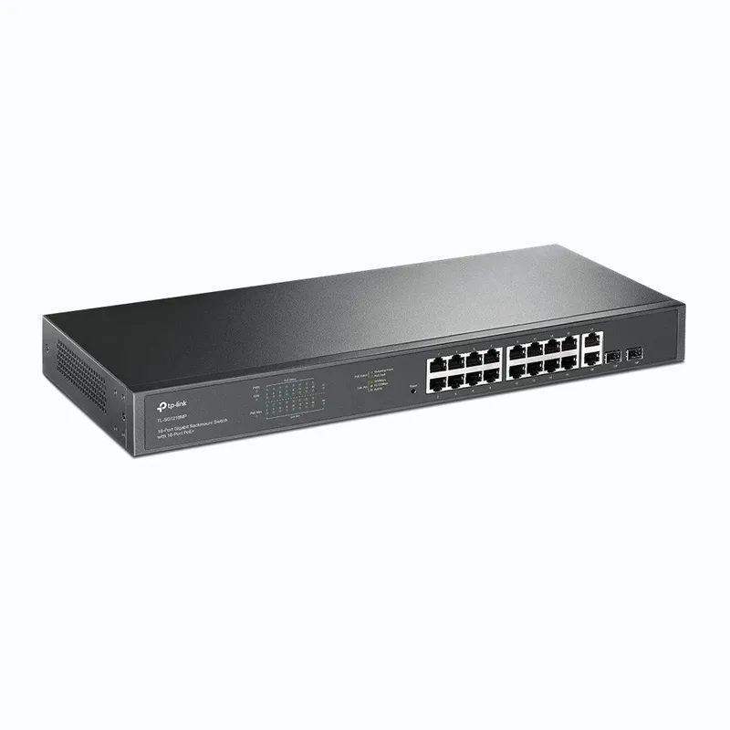 Switch Tl-sg1218mp Gigabit 18 Portas Tp-link 16 Portas Poe+ 2 Portas Up Link 2 Portas Sfp