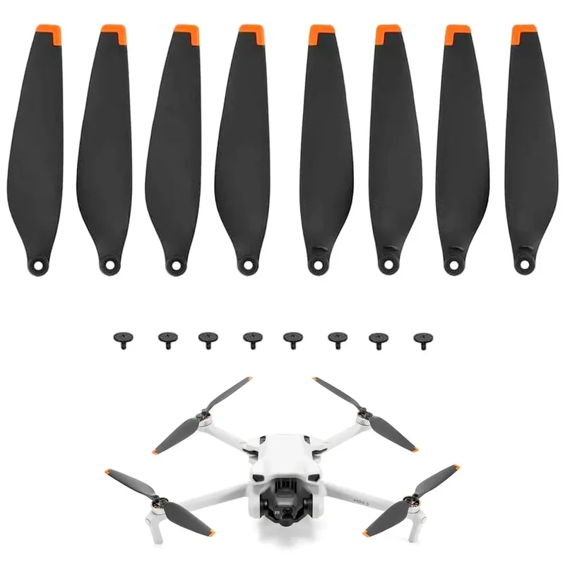 2 Pares Hélices De Reposição Para Drone Dji Mini 3 - Laranja.