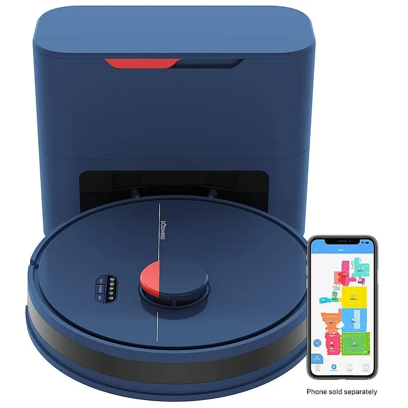 Bobsweep - Robô Aspirador E Esfregão Com Esvaziamento Automático Conectado Por Wi-fi Dustin - Night-pet24-7-213