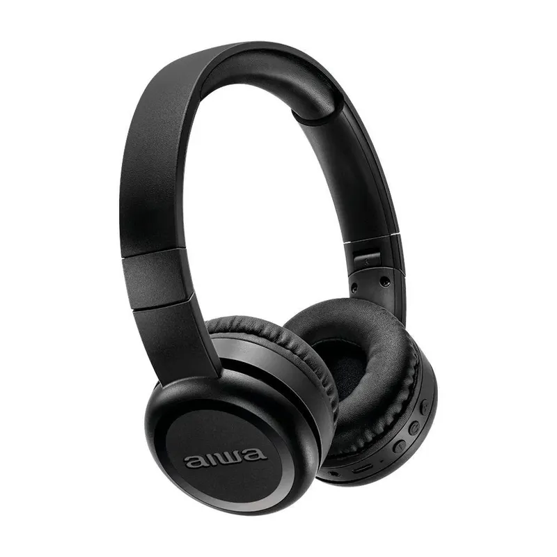 Fone De Ouvido Headphone Aiwa Hp-03-b Bluetooth Drive 30mm Fone De Ouvido Aws-hp-03-b