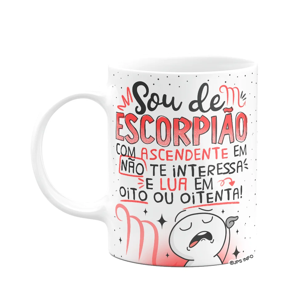 Caneca Funny Signos Escorpião 325ml