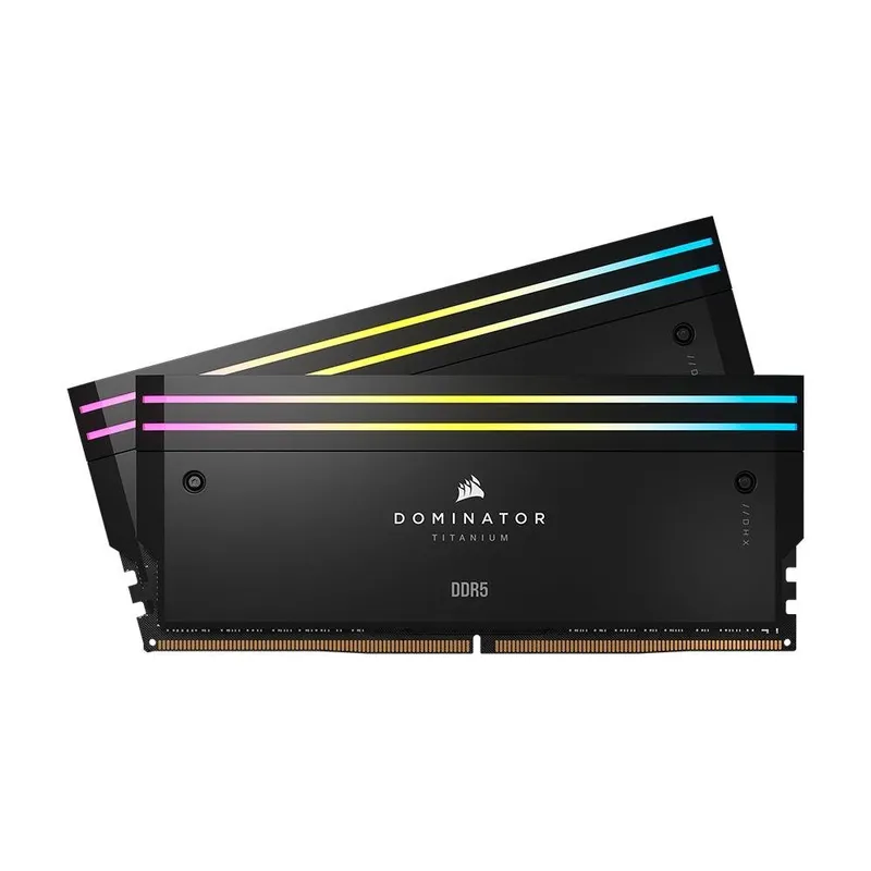 Memória RAM Corsair Dominator Titanium, RGB, 32GB (2x16GB), 6600MHz, DDR5, CL34, para Intel XMP, Preto - CMP32GX5M2X6600C32