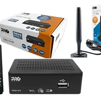 Kit Conversor Digital Prodt 1270 Pro Eletronic Com Antena Externa Full Hd Usb HDMI