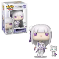 Boneco Funko Pop! & Buddy Re:zero - Emilia E Puck