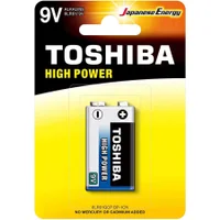 Pilha Alcalina Toshiba 9v, High Power - 6lr61gcp