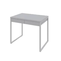Mesa Kuadra Office 90x60x75cm Com 02 Gavetas Branco Chess