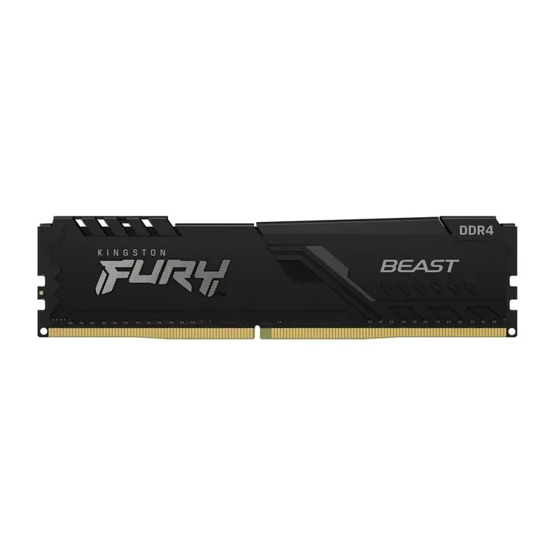 Memória RAM Kingston Fury Beast, 8GB, 3200MHz, DDR4, CL16, Preto - KF432C16BB/8