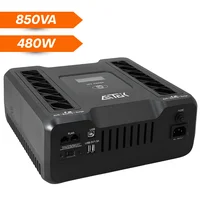 Nobreak 850va 480w Com Estabilizador Avr E Painel Lcd Multicolorido Senoidal Simulada E Conexão Usb Para Computador