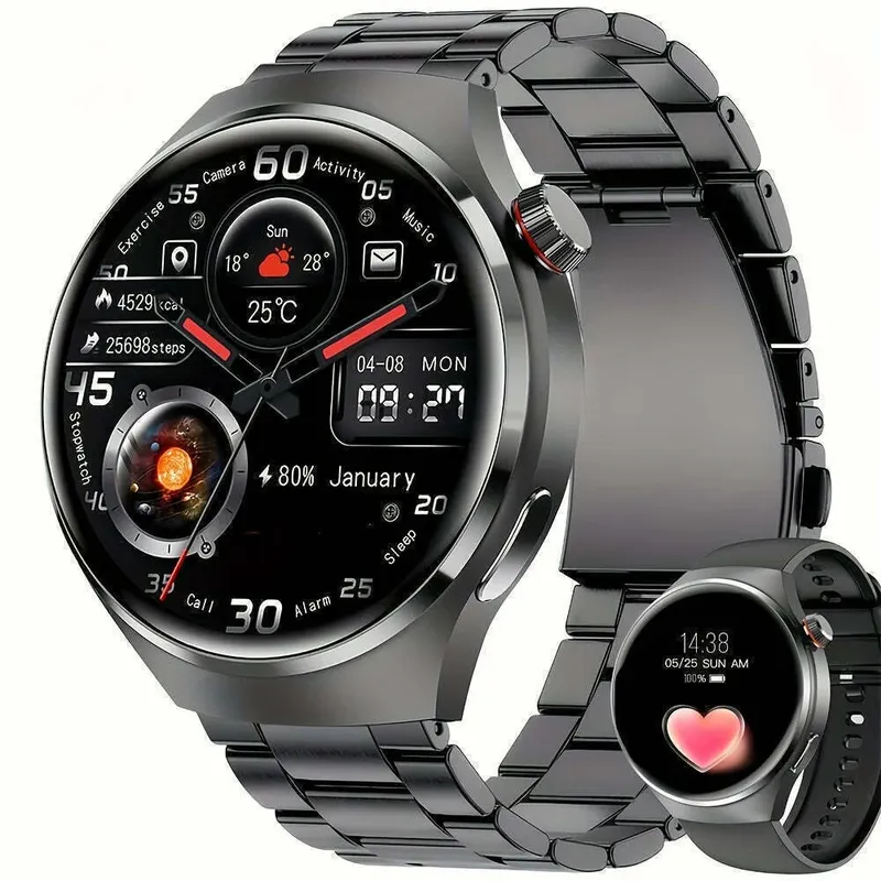 Smartwatch Multiesportivo Tela Hd De 3.63cm A Prova D´água Preto