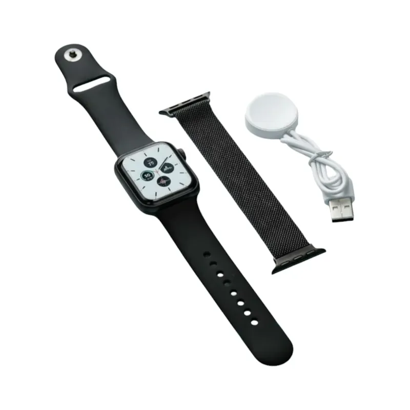 Smartwatch Bluetooth 1.73" S10 Preto Com Duas Pulseiras