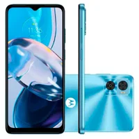 Smartphone Motorola Moto E22, 128GB, 4GB, Tela 6.5 Polegadas, Câmera Traseira 16mp+2mp, Azul