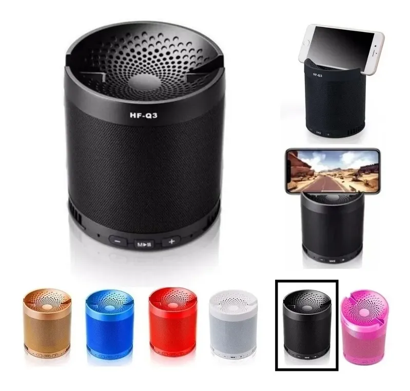 Caixinha De Som Bluetooth Portatil Q3 Mp3 Pen Drive Fm Cel