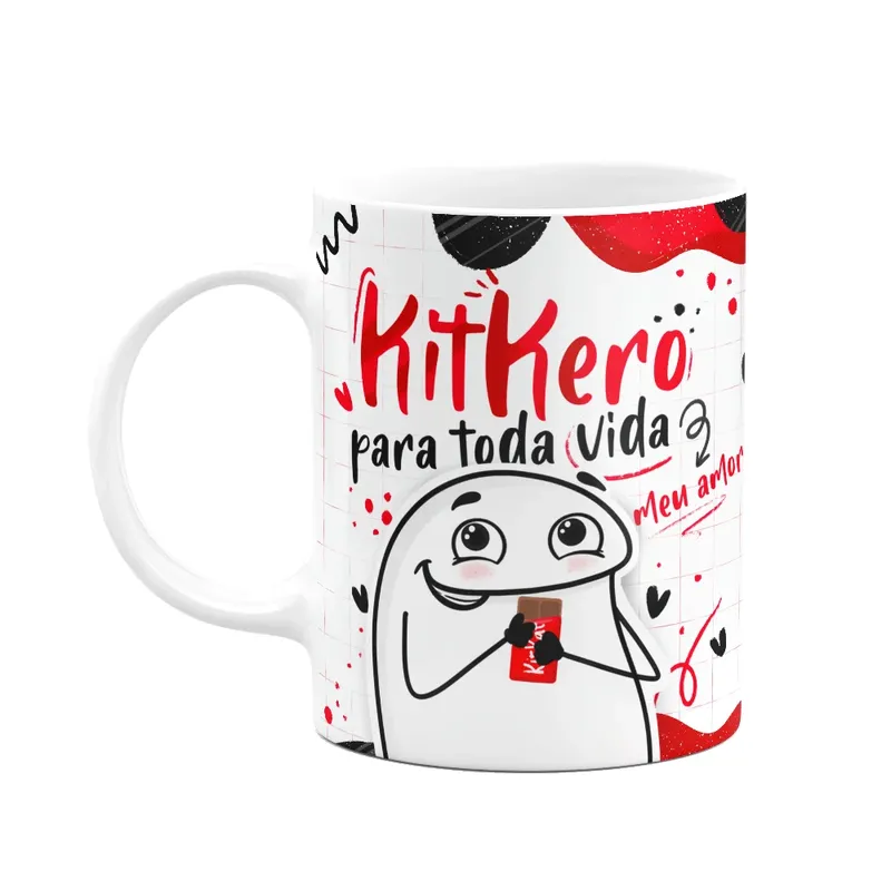 Caneca Flork Páscoa- Kitkero Para Toda Vida Meu Amor
