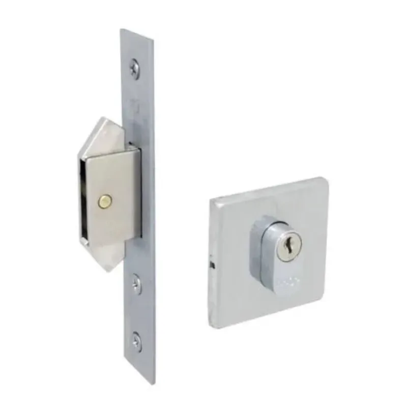 Fechadura Externa 620 Porta De Correr Asa De Avião 45mm Ros529 Cromo Acetinado Haga