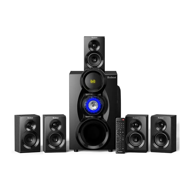 Bobtot Home Theater 5.1 Sem Fio 1000w Kw88 Som Surround 120v