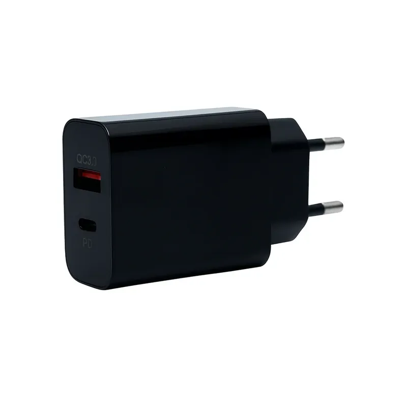 Fonte Para Smartphone Usb-c Turbo Parede Carregador Preto