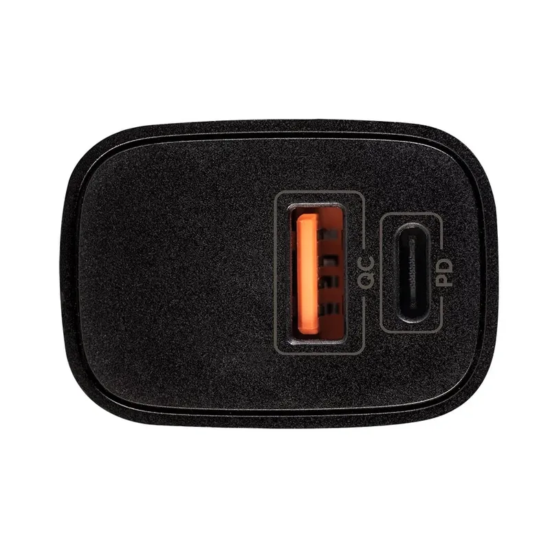 Fonte Bivolt Usb-c Turbo Carregador Rápido Preto Smartphone