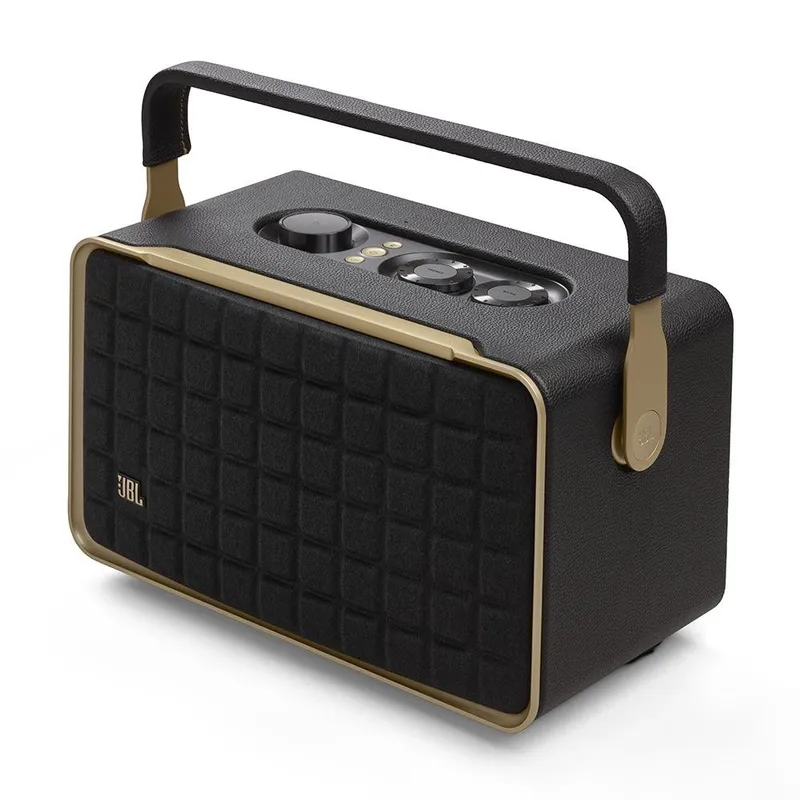 Caixa de Som Retro JBL Authentics 300, Wi-Fi e Bluetooth, Assistente de Voz, Preto - JBLAUTH300BLKBR