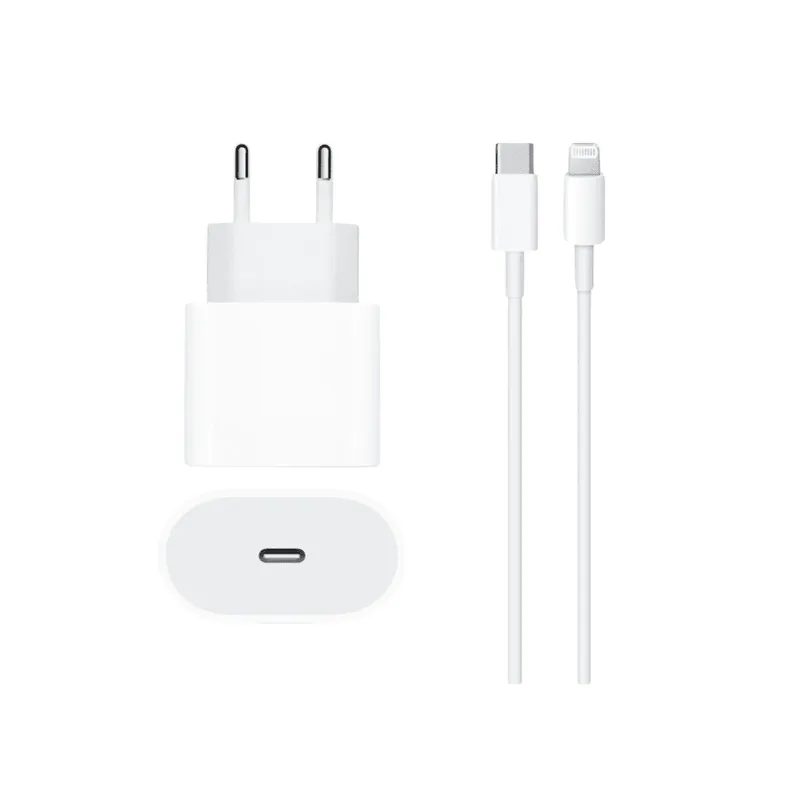 Cabo E Tomada Carregador Plug Usb C 20w Turbo Para Iphone