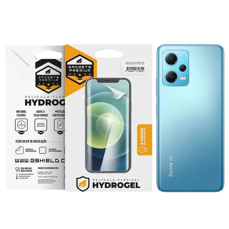 Película Gshield Para Redmi Note 12 5g, Traseira Hydrogel Hd