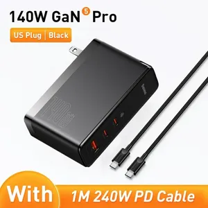 Carregador Usb Tipo C Baseus 55 Us Black