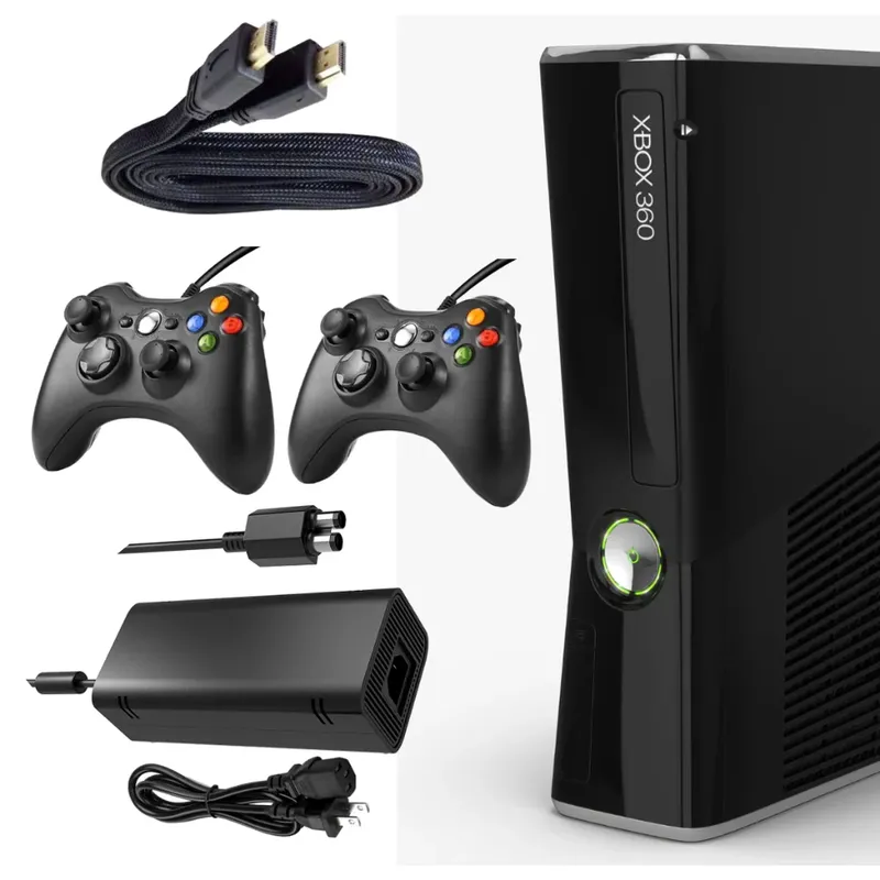 Console 360 4gb Standard Cor Matte Black + Kinect + 1 Controle
