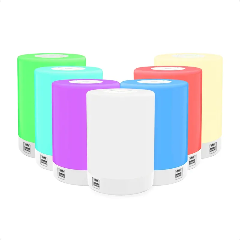 Luminária De Mesa Taschibra Atmosphere RGB LED Usb Recarregável.