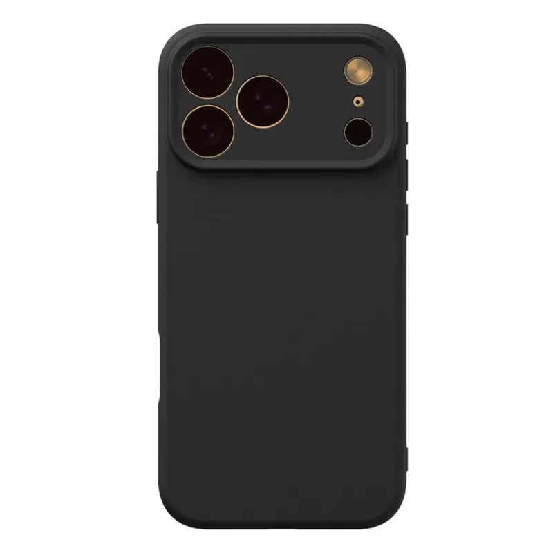 Capa Capinha Protetora de Silicone com Interior em Microfibra Compatível com Magsafe para o iPhone 17 Pro - Cor: Preto