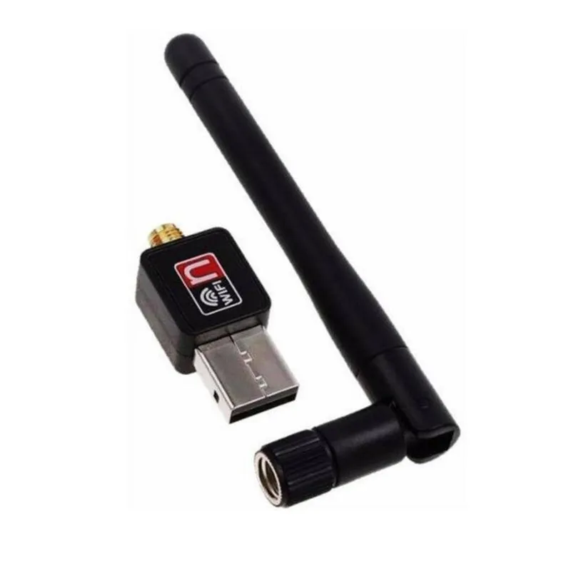 Adaptador De Rede USB 2.0 Knup, Sem Fio, Antena De 6DBI, Wi-FI, WLAN, 600Mbps