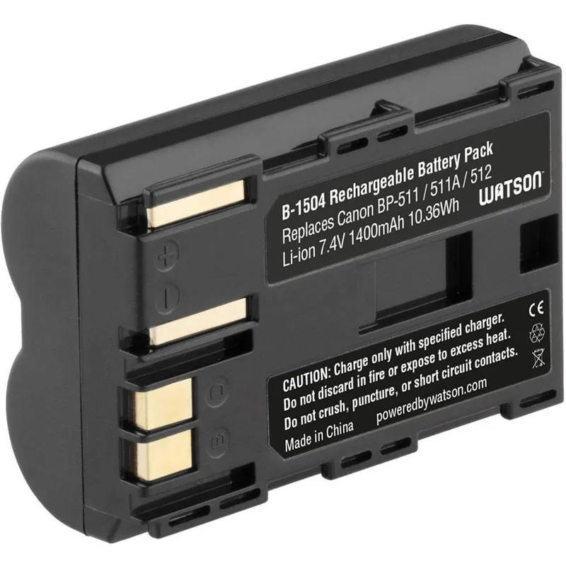 Bateria Para Canon Watson Recarregável - Bp-511a b-1504