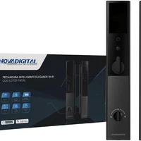 Fechadura Inteligente Elegance Wi-fi Desbloqueio Facil Biometria Senha App Preto Novadigital Sl-ce