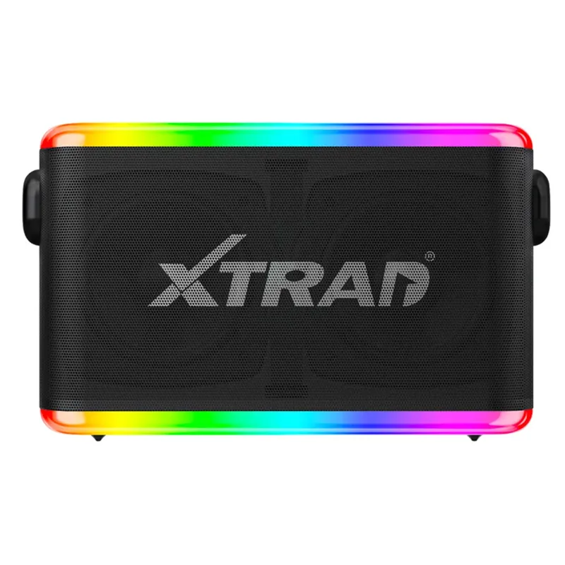Caixa De Som Multimídia LED RGB Com Função Karaokê X-trad