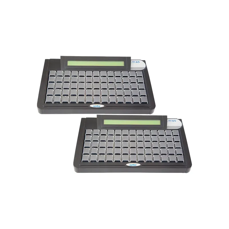 Kit Gertec 02 Teclados Programáveis Tec-e 65 Teclas Display
