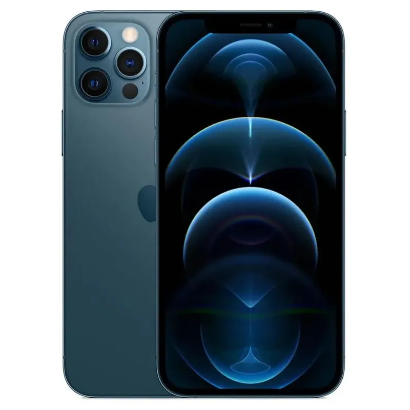 Usado: Iphone 12 Pro, 128GB, Azul - Muito Bom