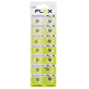 Bateria Botao Lr66 ( Cartela C/ 14 PCs) Flex Fx-lr66