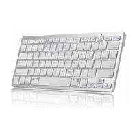 Mini Teclado Bluetooth Para Ipad Pro Branco/prateado