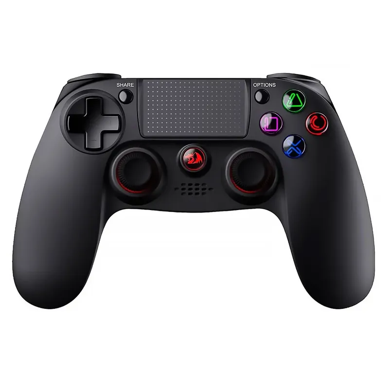 Controle Sem Fio, PS4, PC, Redragon G818 Juno, Preto, Wireless, Bluetooth